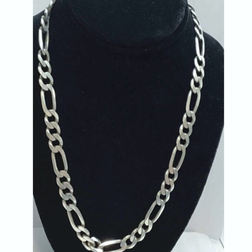 Solid Heavy 925 Sterling Silver Mariner Gucci Link Chain Necklace 60 Grams